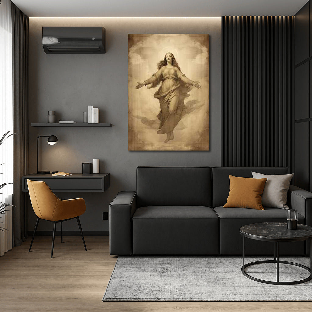 The Grace of the Virgin Mary in the Style of Leonardo da Vinci