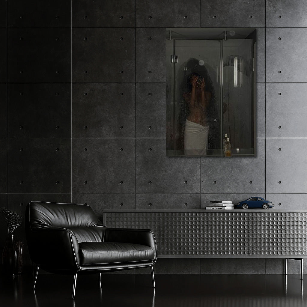 Misty Seduction: Shadow Play in the Bathroom