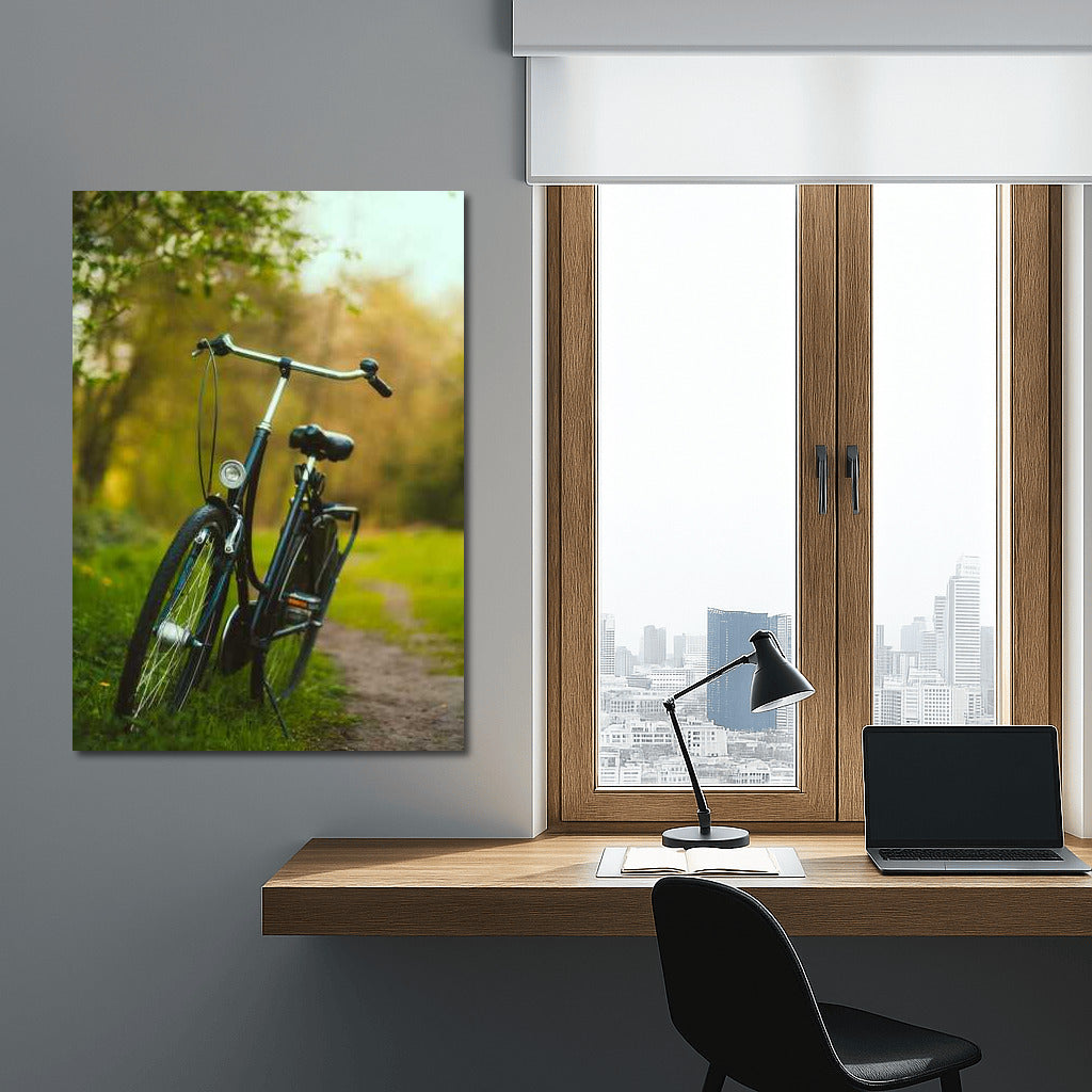 Vintage Bike in the Wilderness: A Journey into Nature