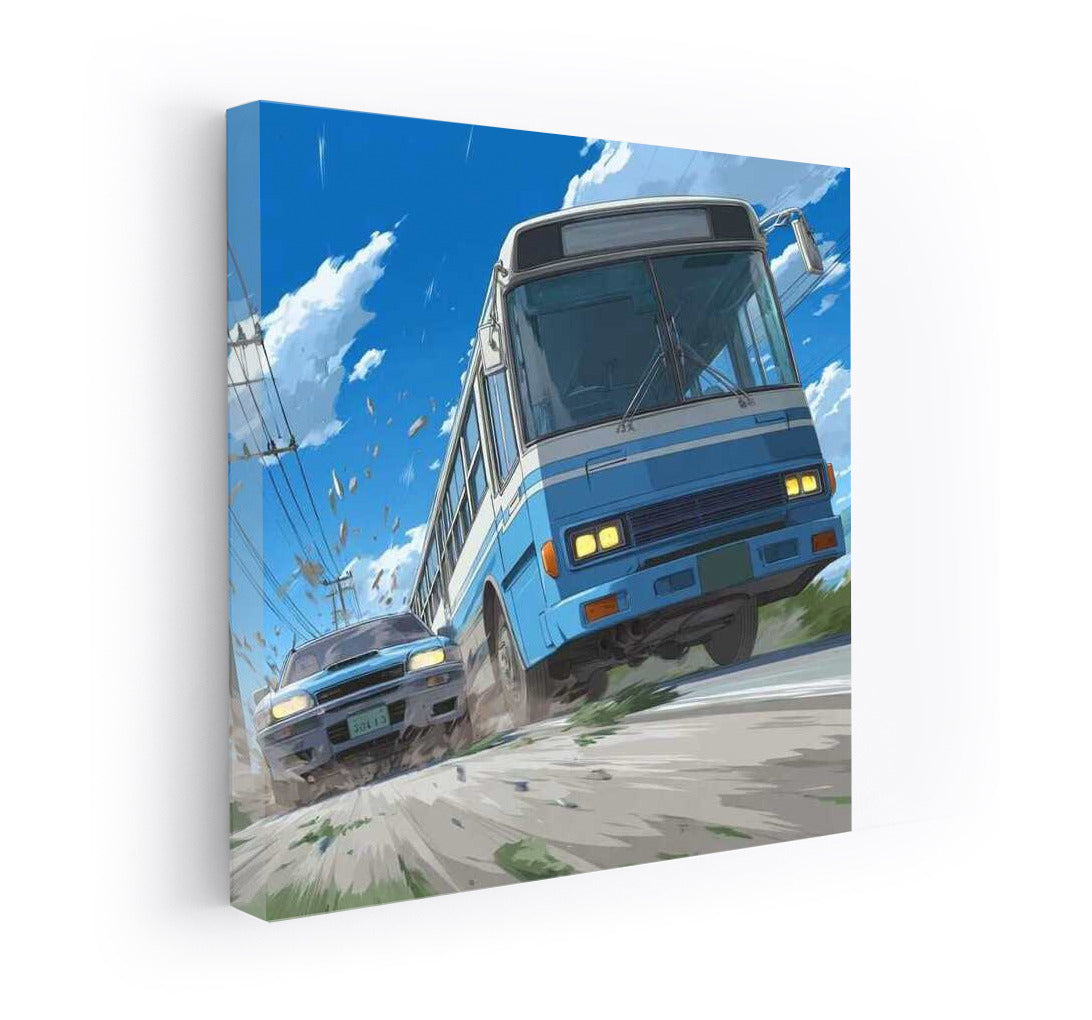 Speed and Wind: Bus and Sports Car in Dynamics