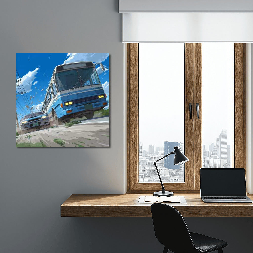 Speed and Wind: Bus and Sports Car in Dynamics