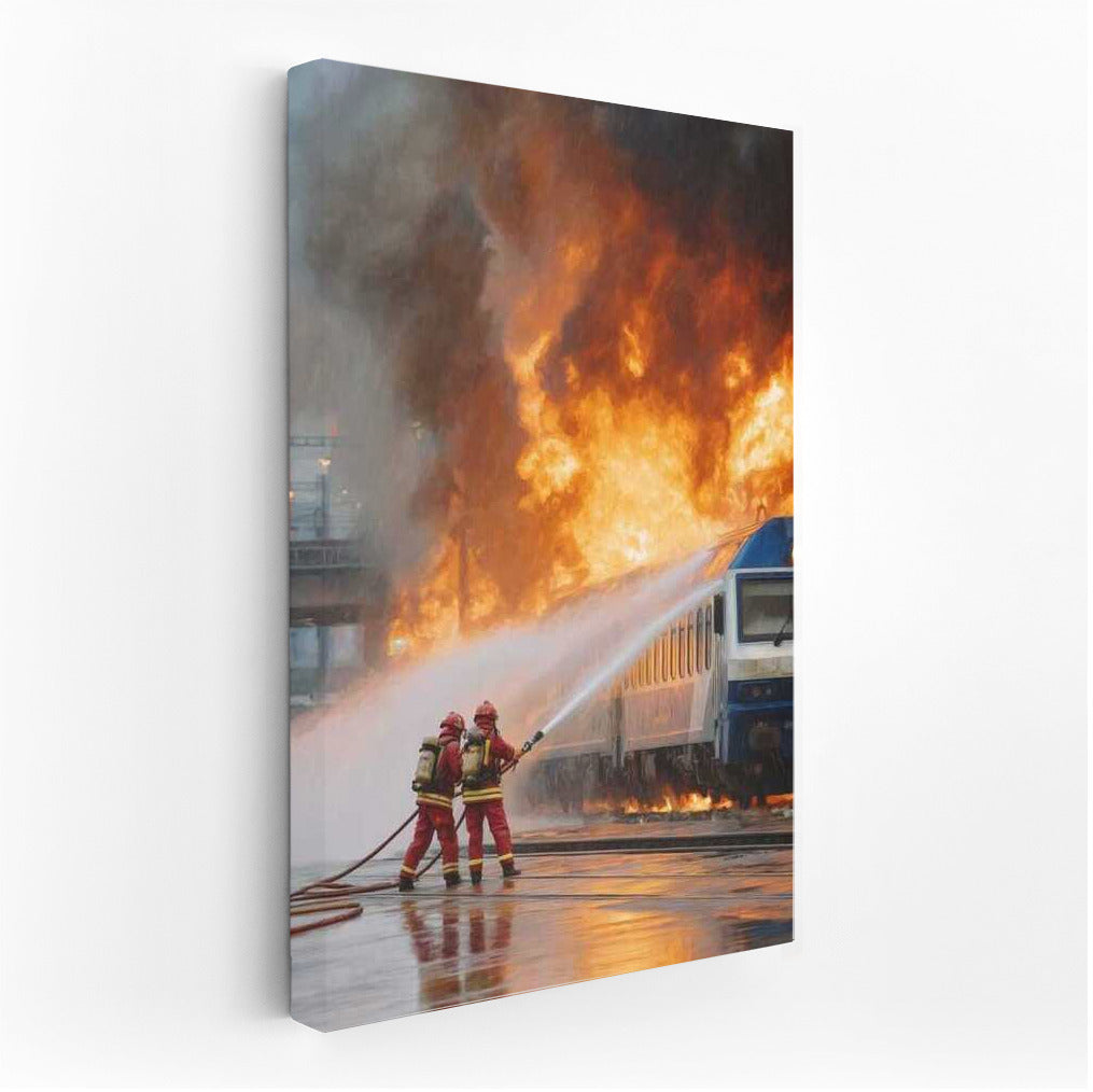 Firefighter Heroism: Saving a Train in Flames