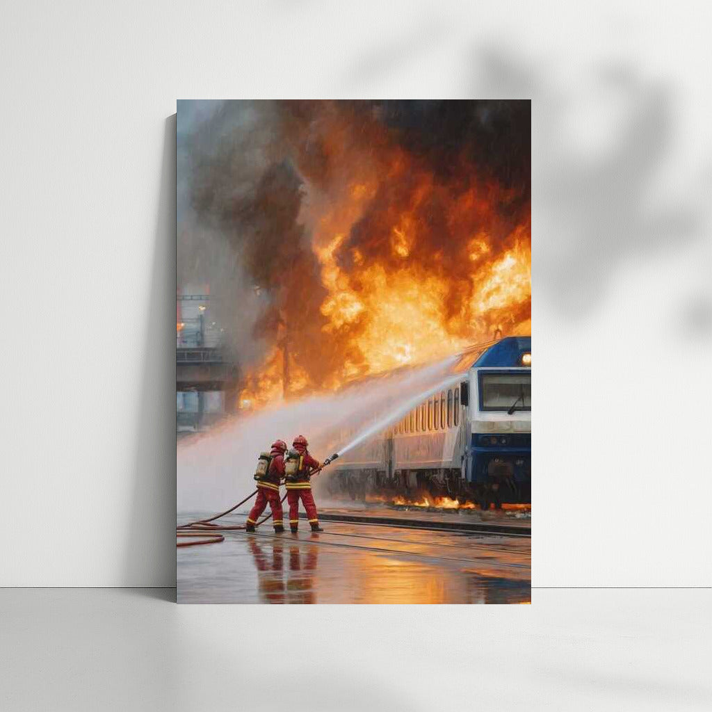 Firefighter Heroism: Saving a Train in Flames
