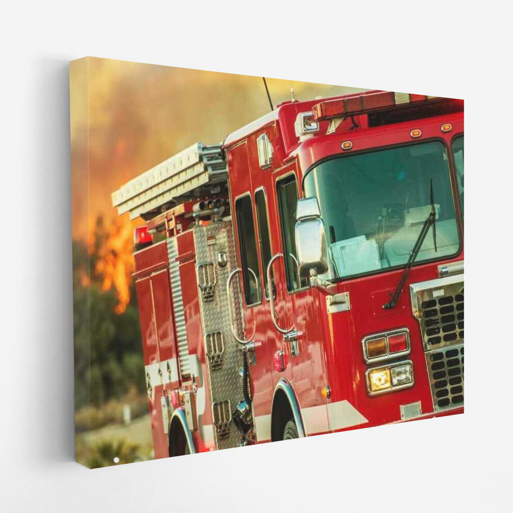 Heroism on the Move: Fire Truck on Emergency Call