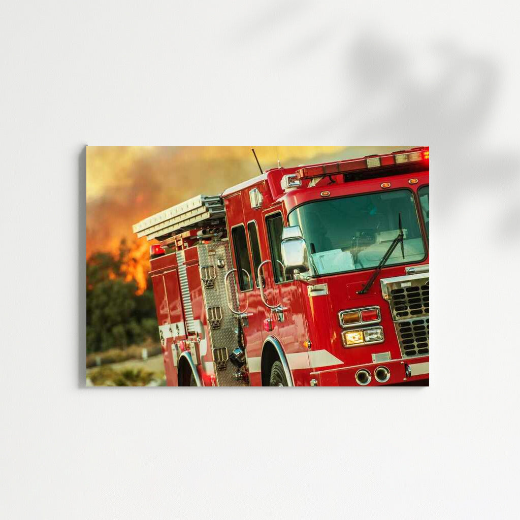 Heroism on the Move: Fire Truck on Emergency Call