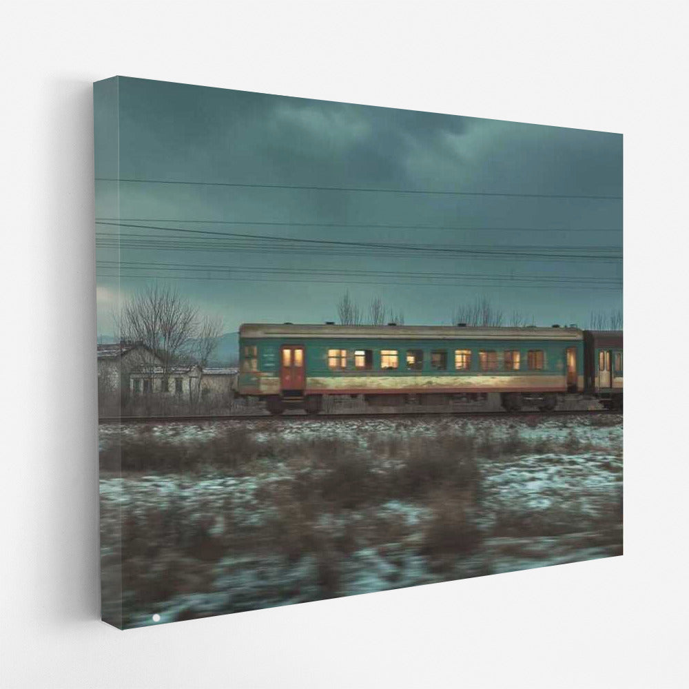Evening Express: Winter Train Journey