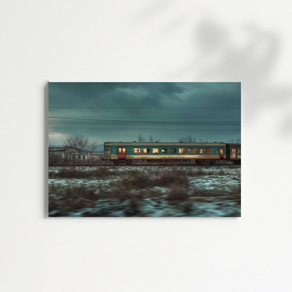 Evening Express: Winter Train Journey