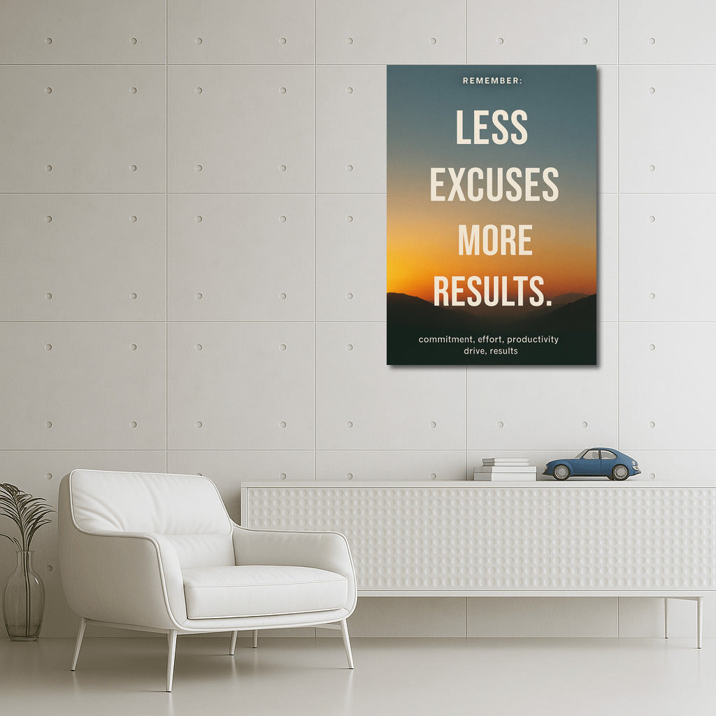 Less Excuses, More Results: The Path to Productivity and Success