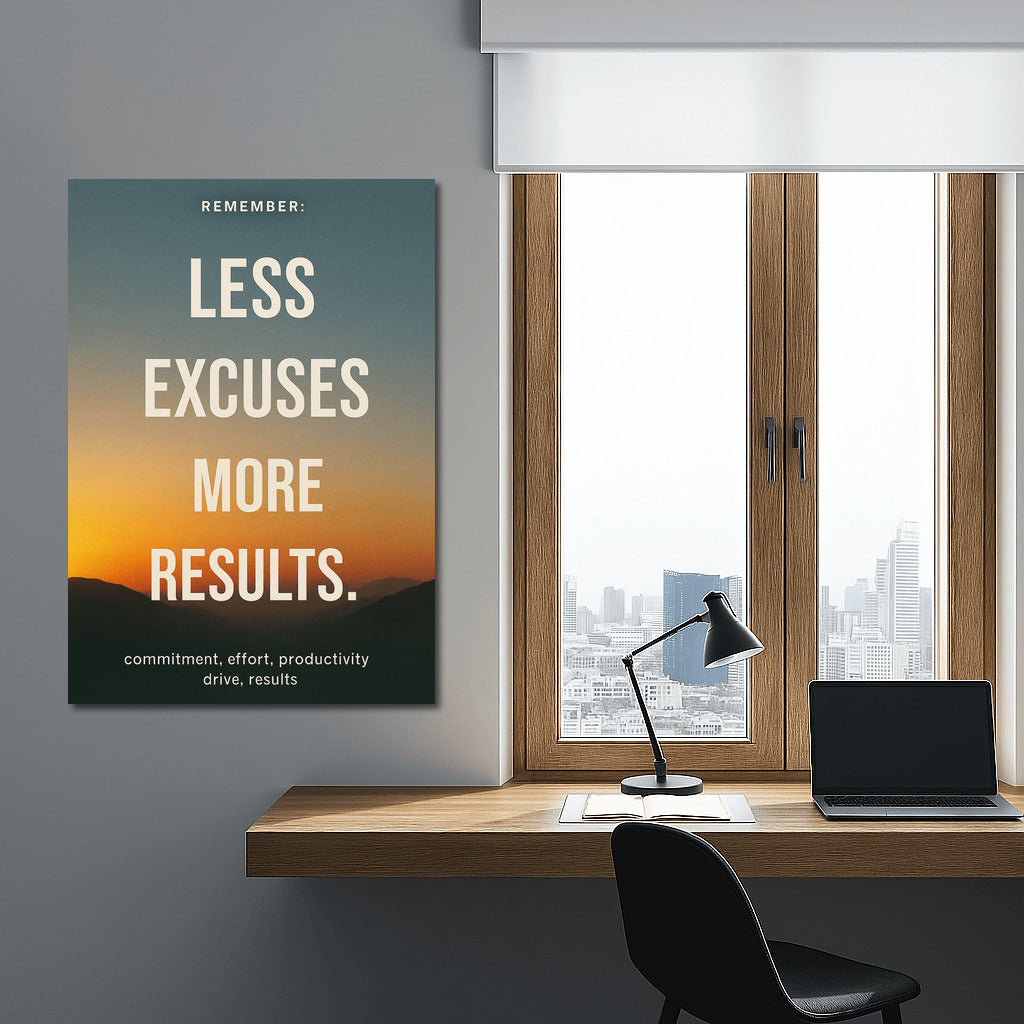 Less Excuses, More Results: The Path to Productivity and Success