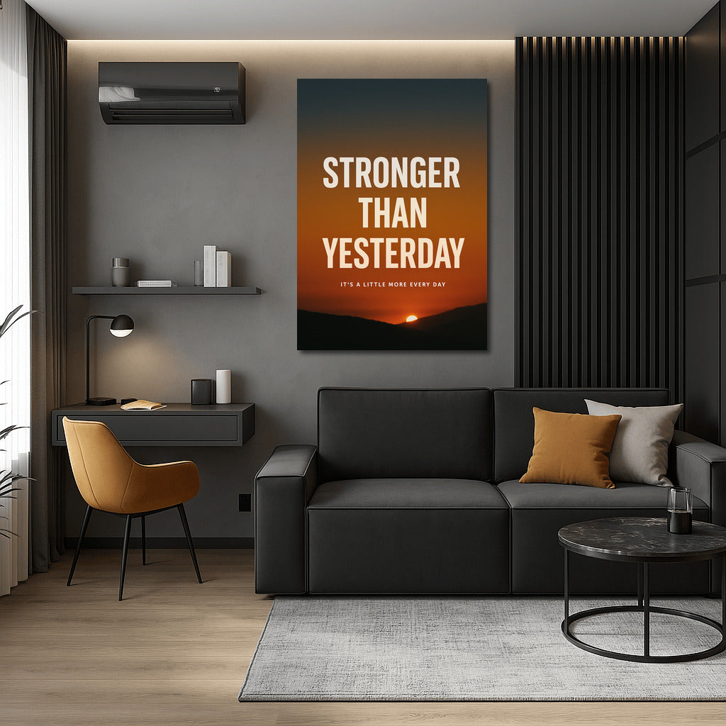 Sunset of Inspiration: Stronger Than Yesterday - The Path to Progress and Growth