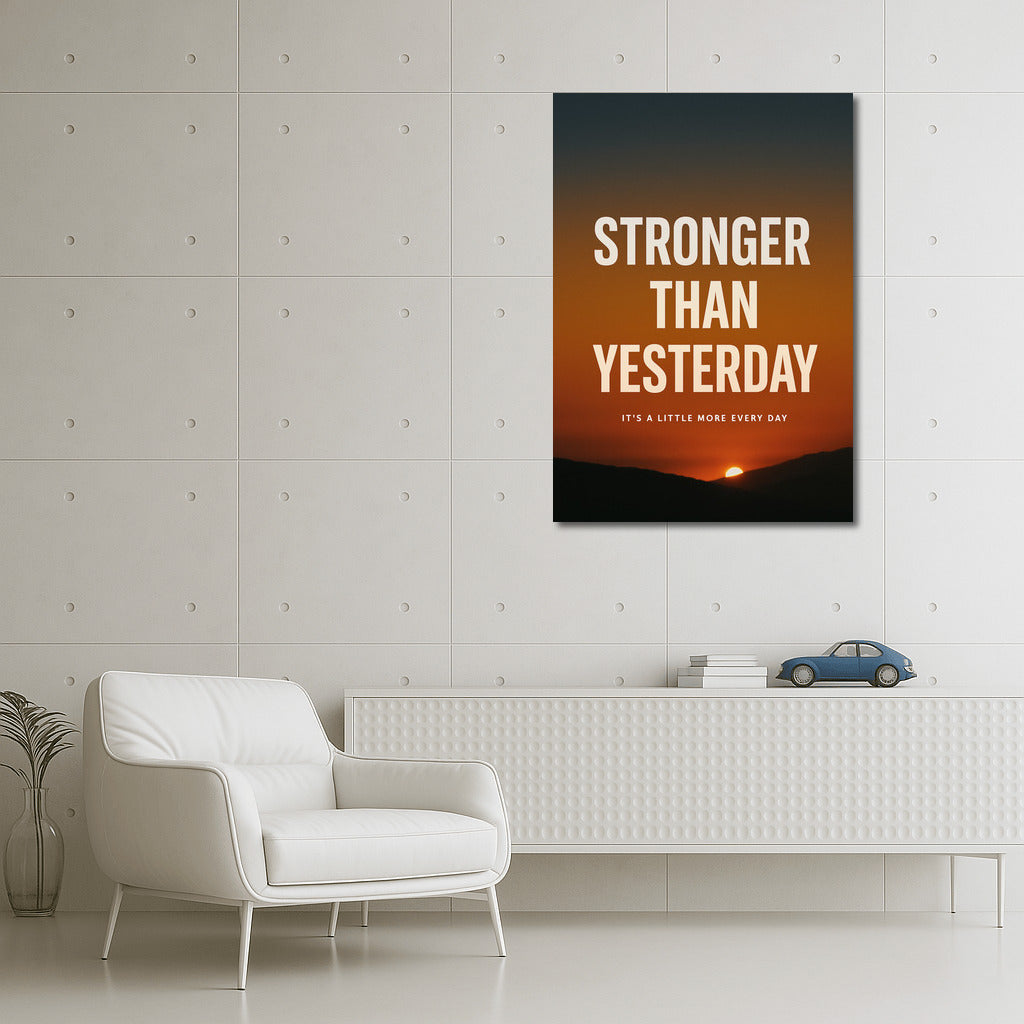 Sunset of Inspiration: Stronger Than Yesterday - The Path to Progress and Growth