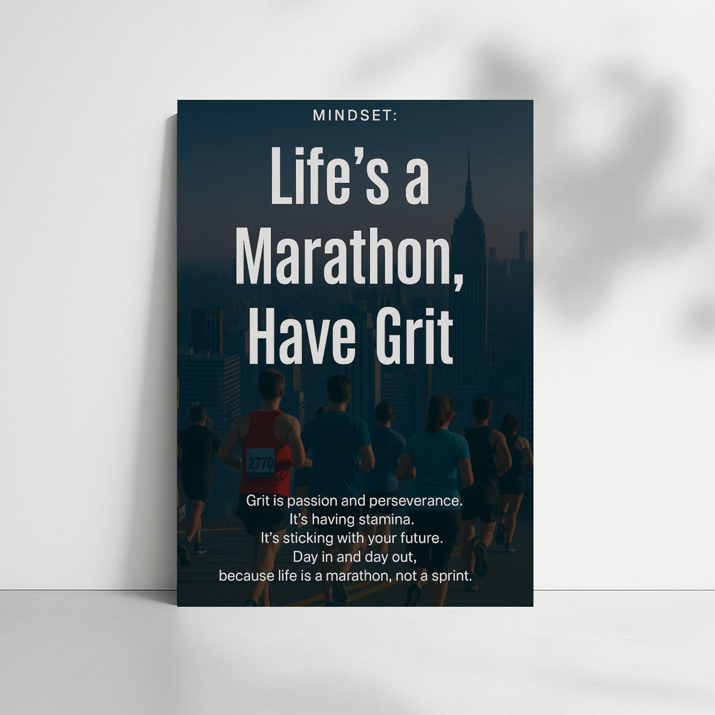 Marathon of Life: Resilience and Motivation at Dawn