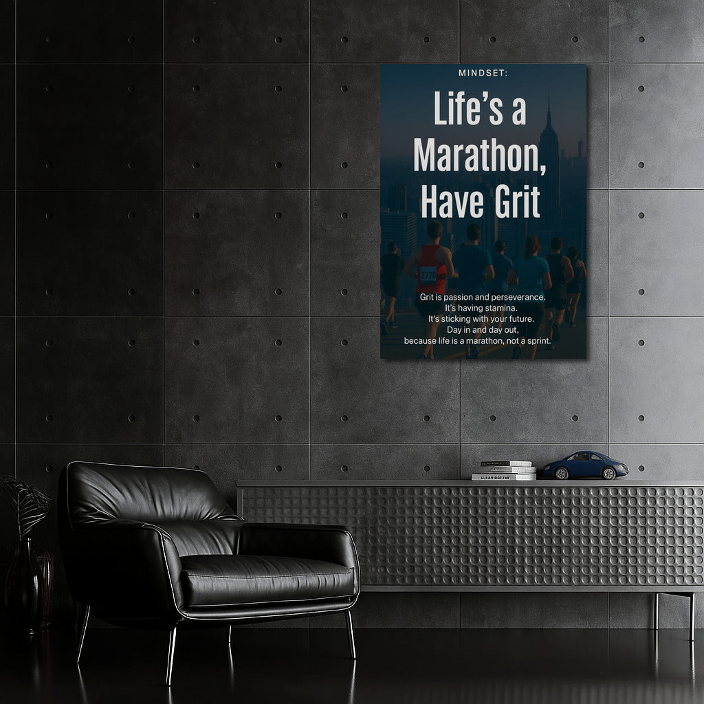 Marathon of Life: Resilience and Motivation at Dawn