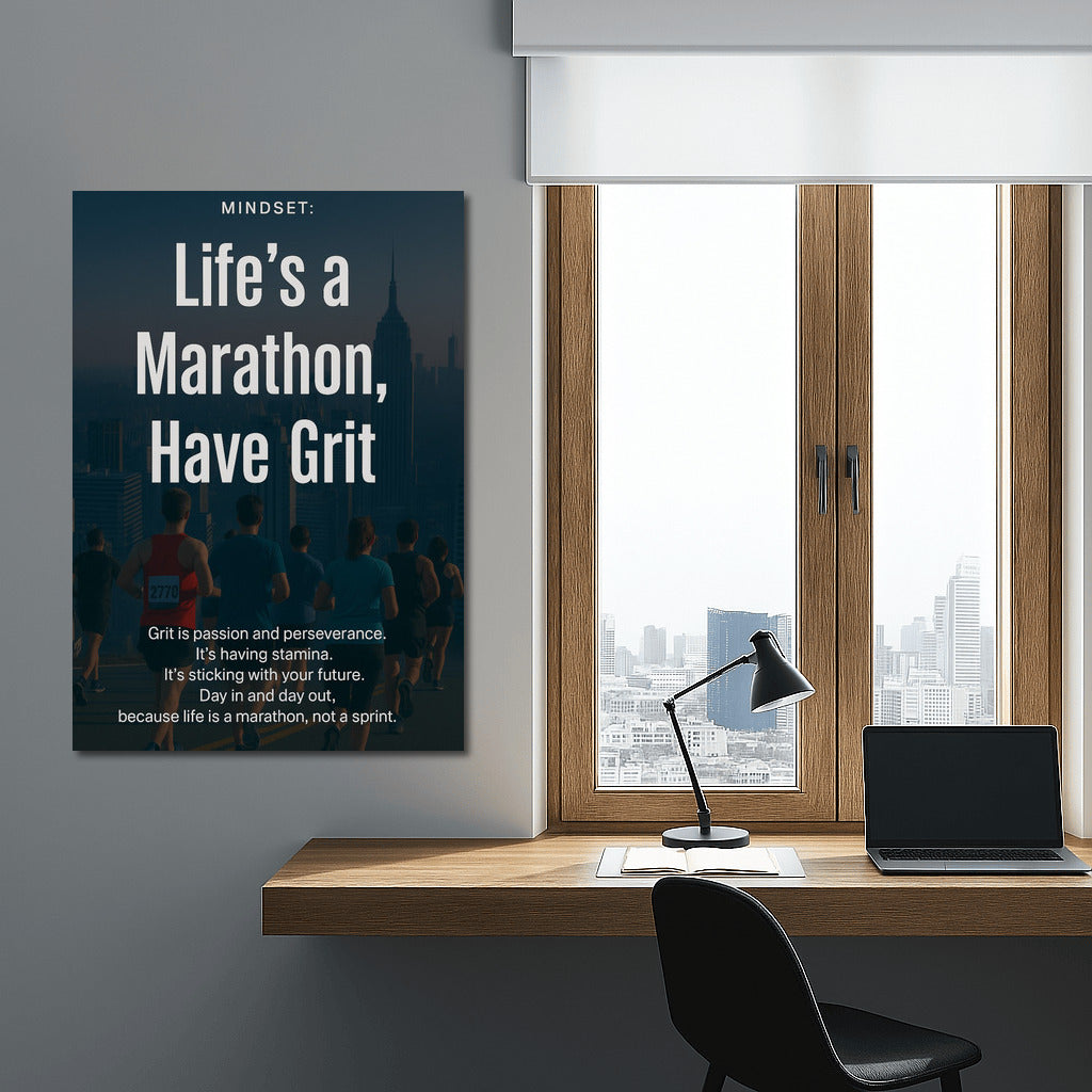 Marathon of Life: Resilience and Motivation at Dawn