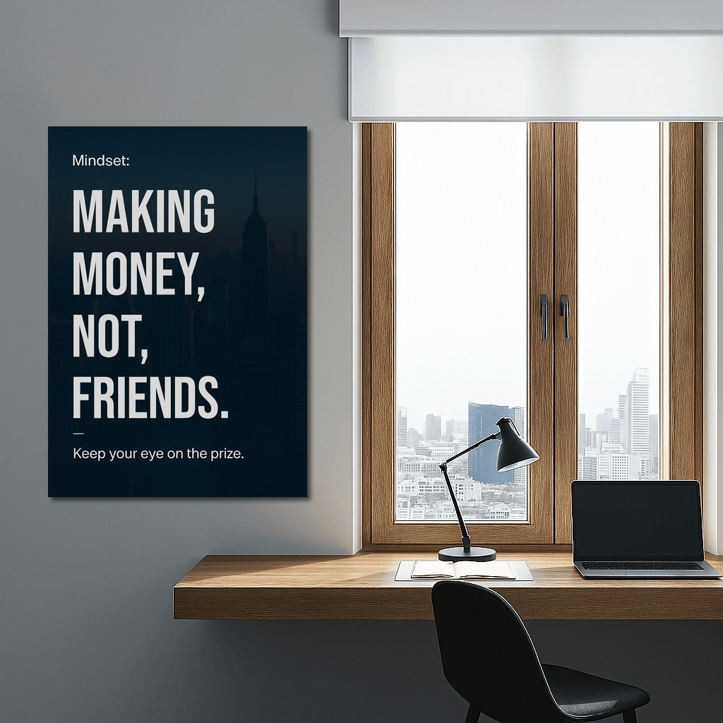 Focus on Success: Money Instead of Friends