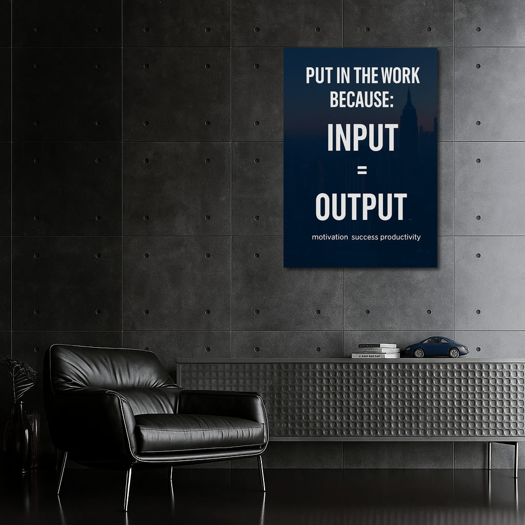 Embodiment of Success: Input = Output - Motivation and Productivity