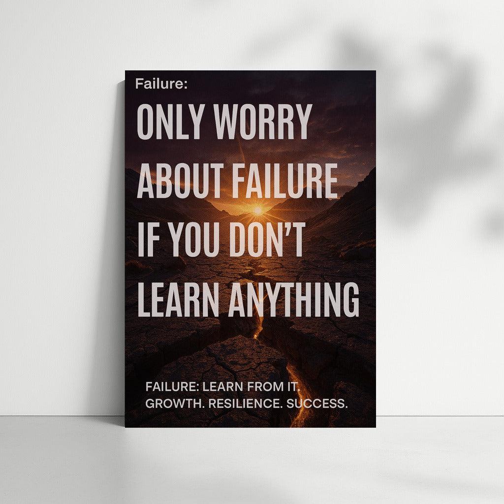 Failure: Learn and Grow – Motivational Quote on Turning Mistakes into Success