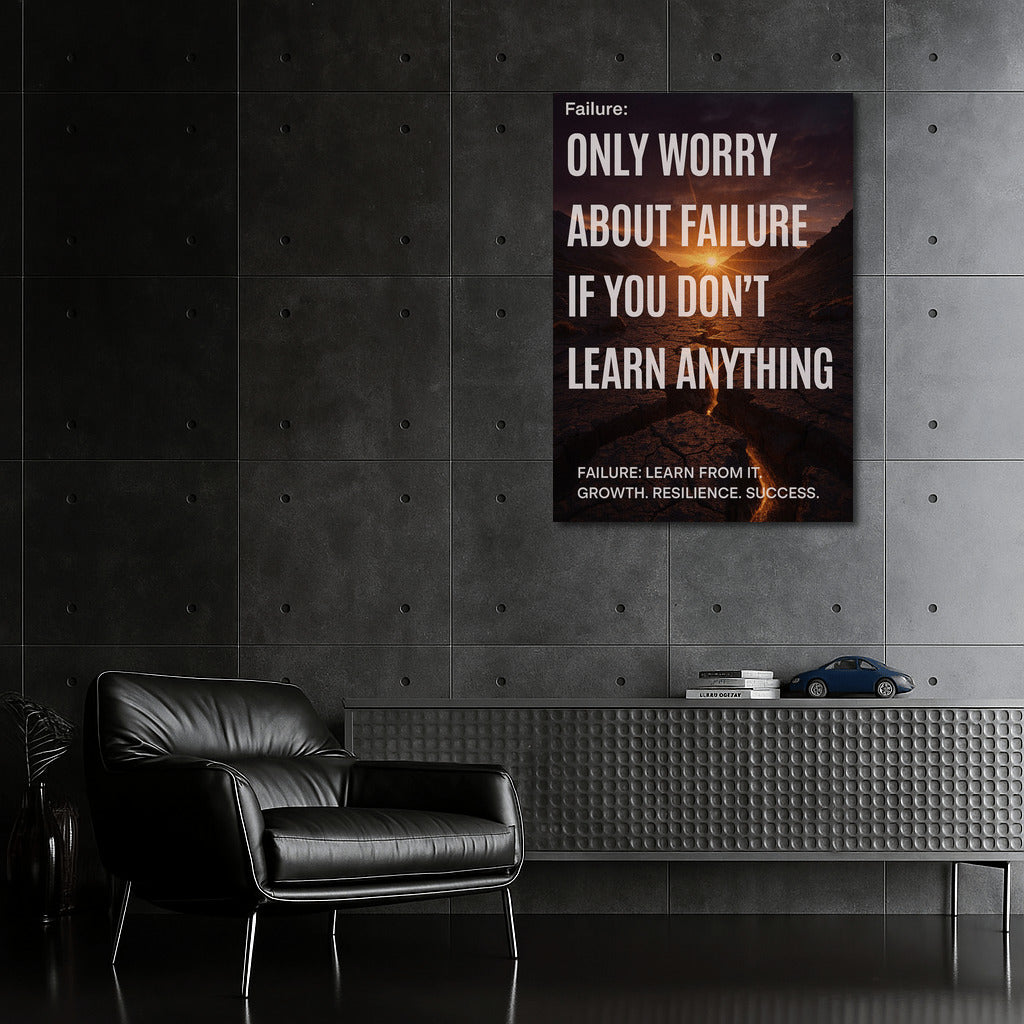 Failure: Learn and Grow – Motivational Quote on Turning Mistakes into Success