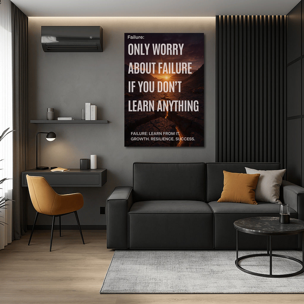 Failure: Learn and Grow – Motivational Quote on Turning Mistakes into Success