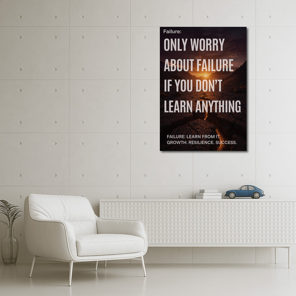 Failure: Learn and Grow – Motivational Quote on Turning Mistakes into Success