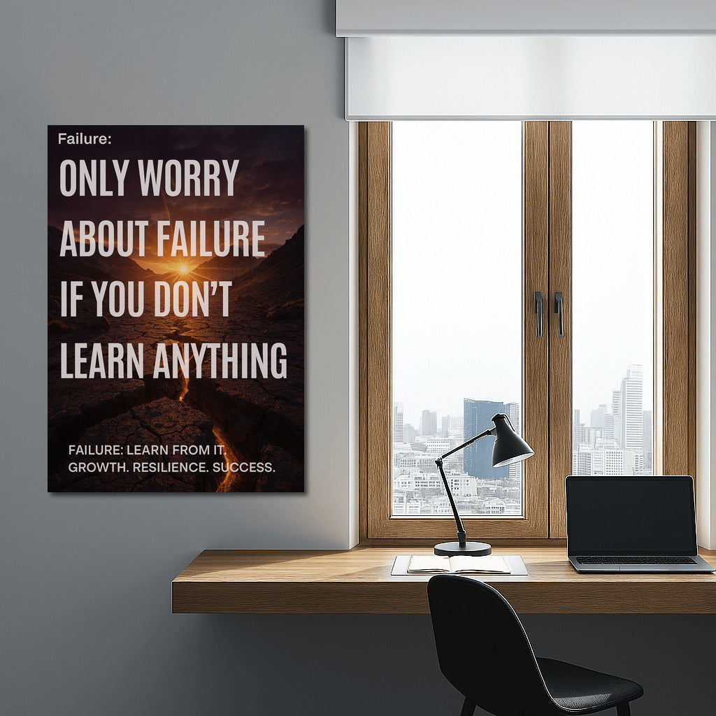 Failure: Learn and Grow – Motivational Quote on Turning Mistakes into Success