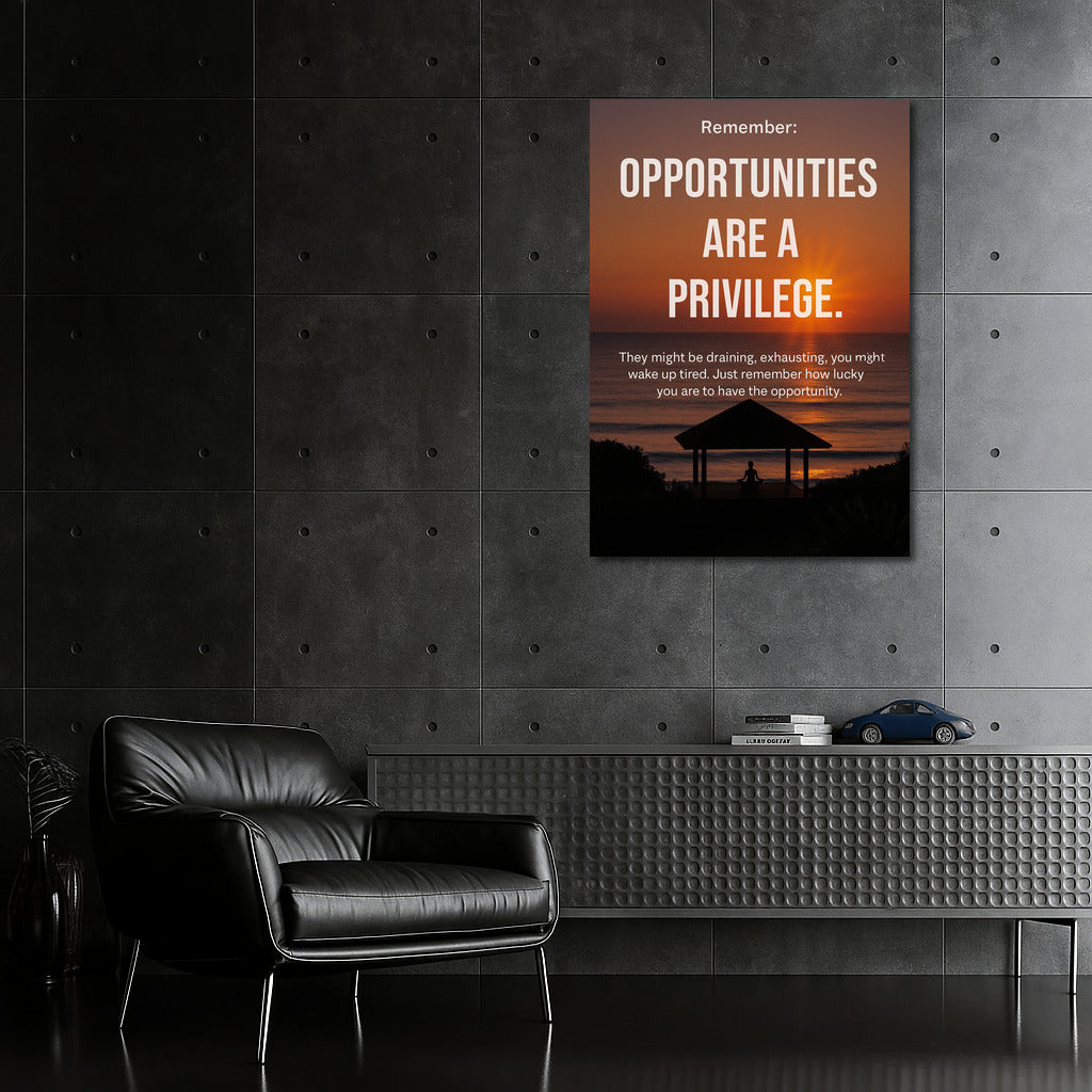 The Privilege of Opportunity: A Motivational Quote on Gratitude and Perspective