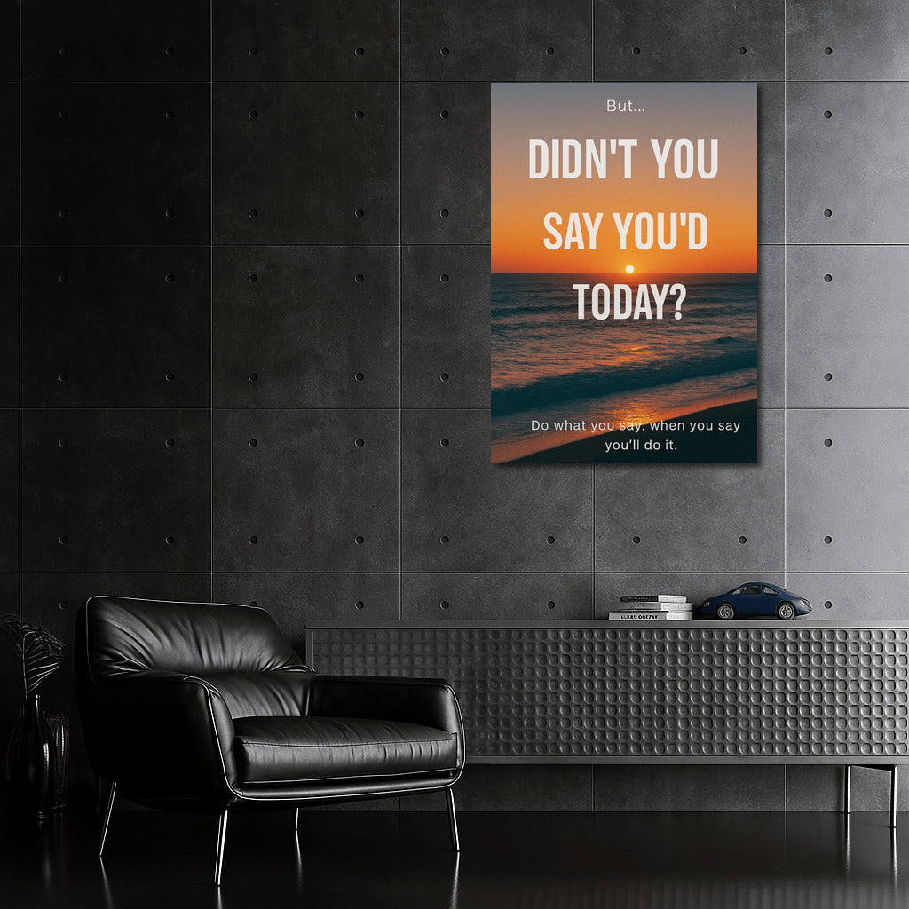 Ocean Sunset: Discipline and Progress - Self Promise in Action