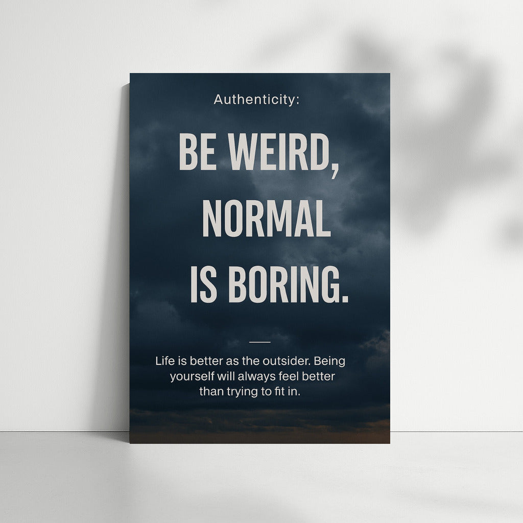 Be Weird: Embrace Your Unique Mindset