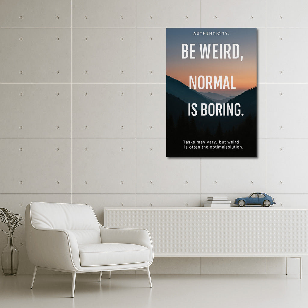 Be Weird: Originality is the Key to Success