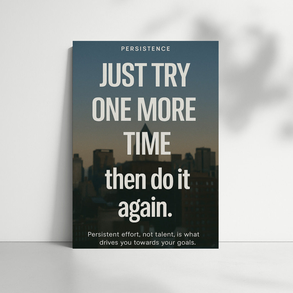 Perseverance and Discipline: Just Try Again