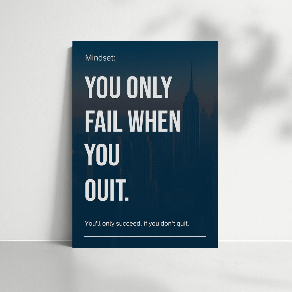 You Only Lose If You Give Up: The Power of Perseverance and Discipline on the Path to Success