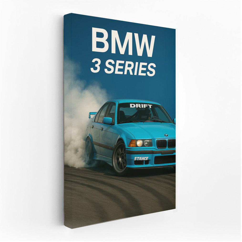 Drift Adrenaline: BMW 3 Series E36 in Action Scene