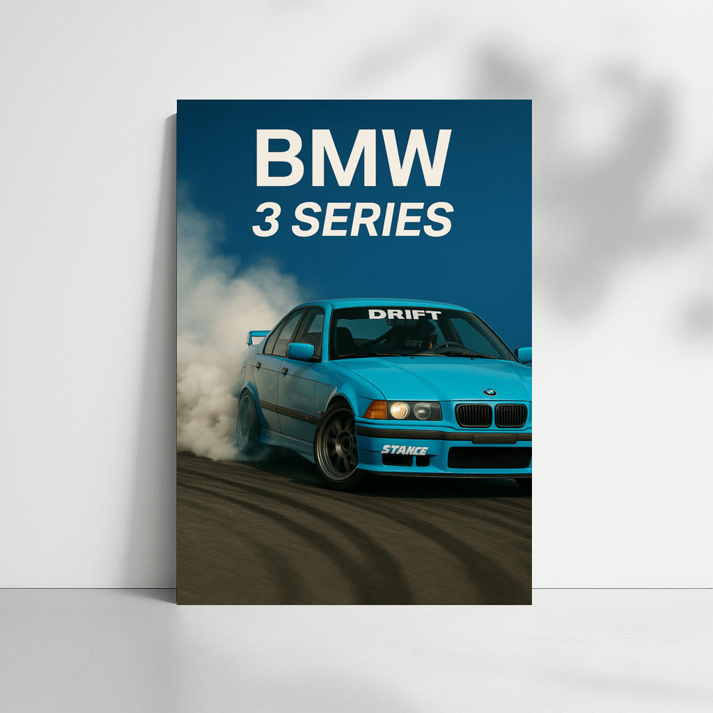 Drift Adrenaline: BMW 3 Series E36 in Action Scene
