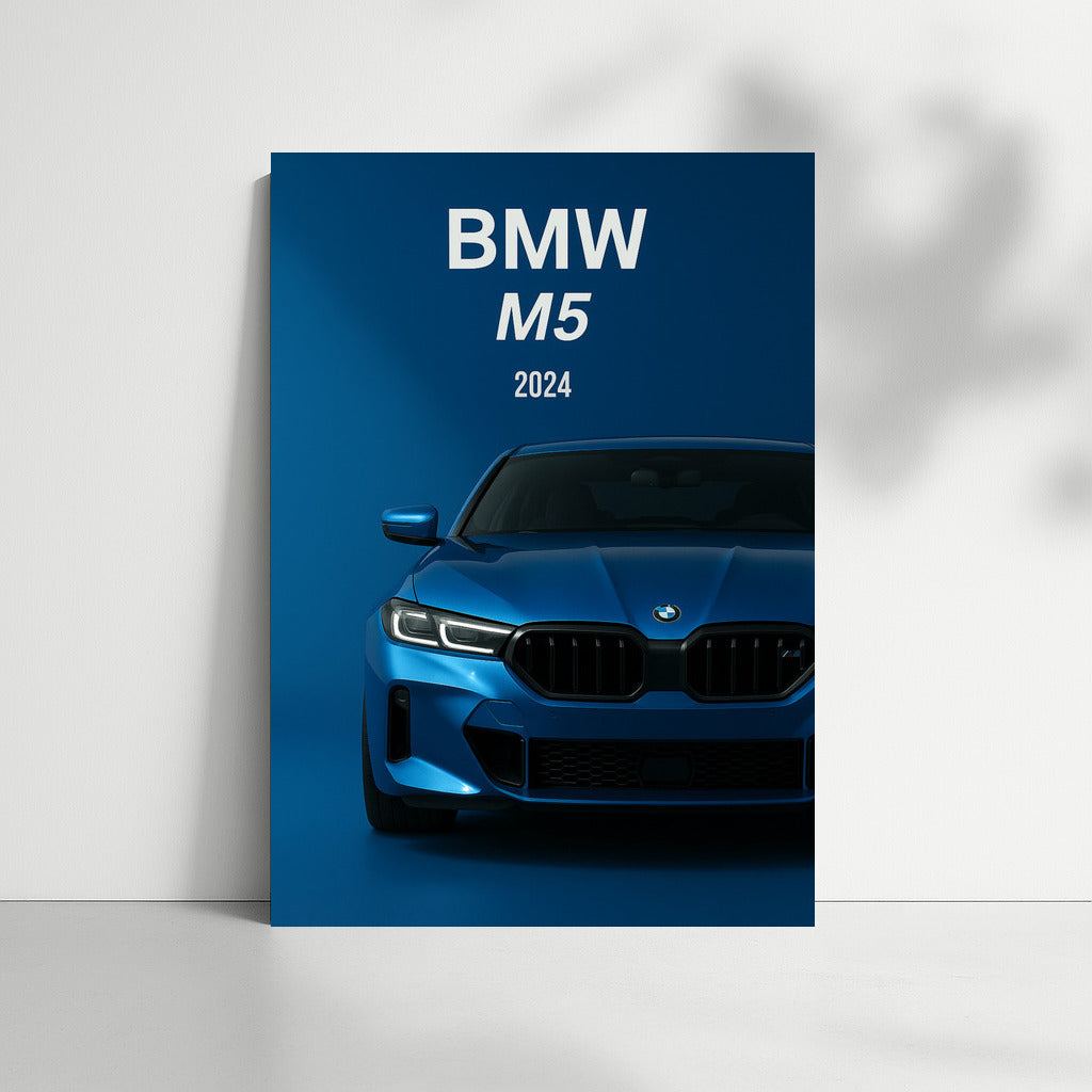 Elegant BMW M5 G90 2024: Speed and Style on Your Wall
