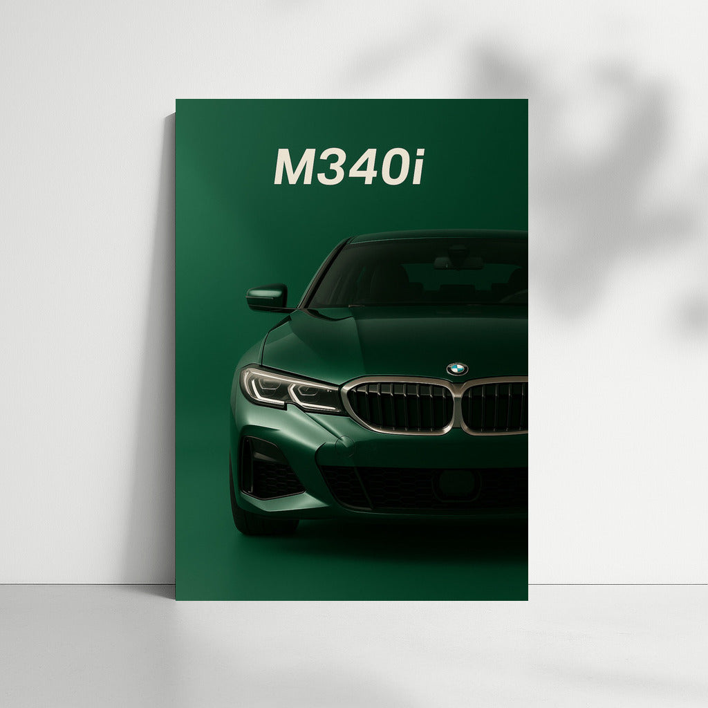 BMW M340i G20: Dynamics and Style on Your Wall