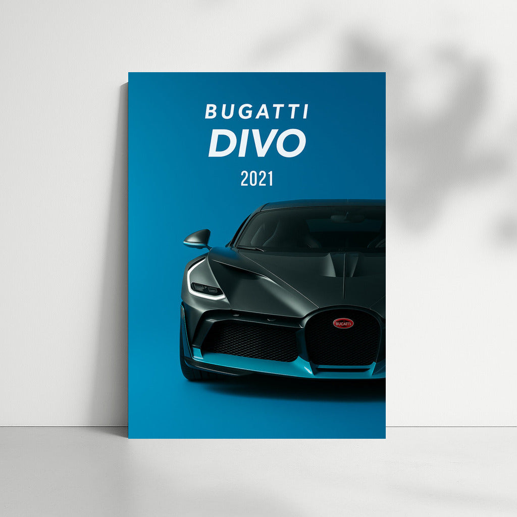 Bugatti Divo 2021: Speed and Style on Your Wall