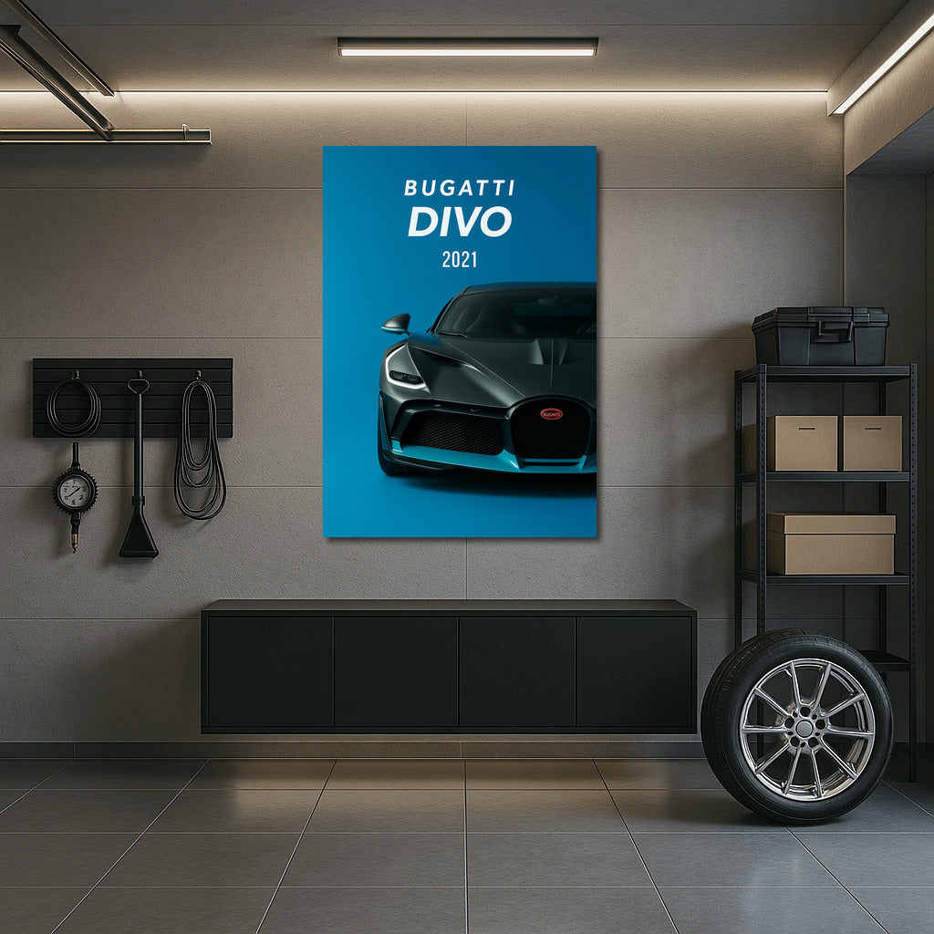 Bugatti Divo 2021: Speed and Style on Your Wall