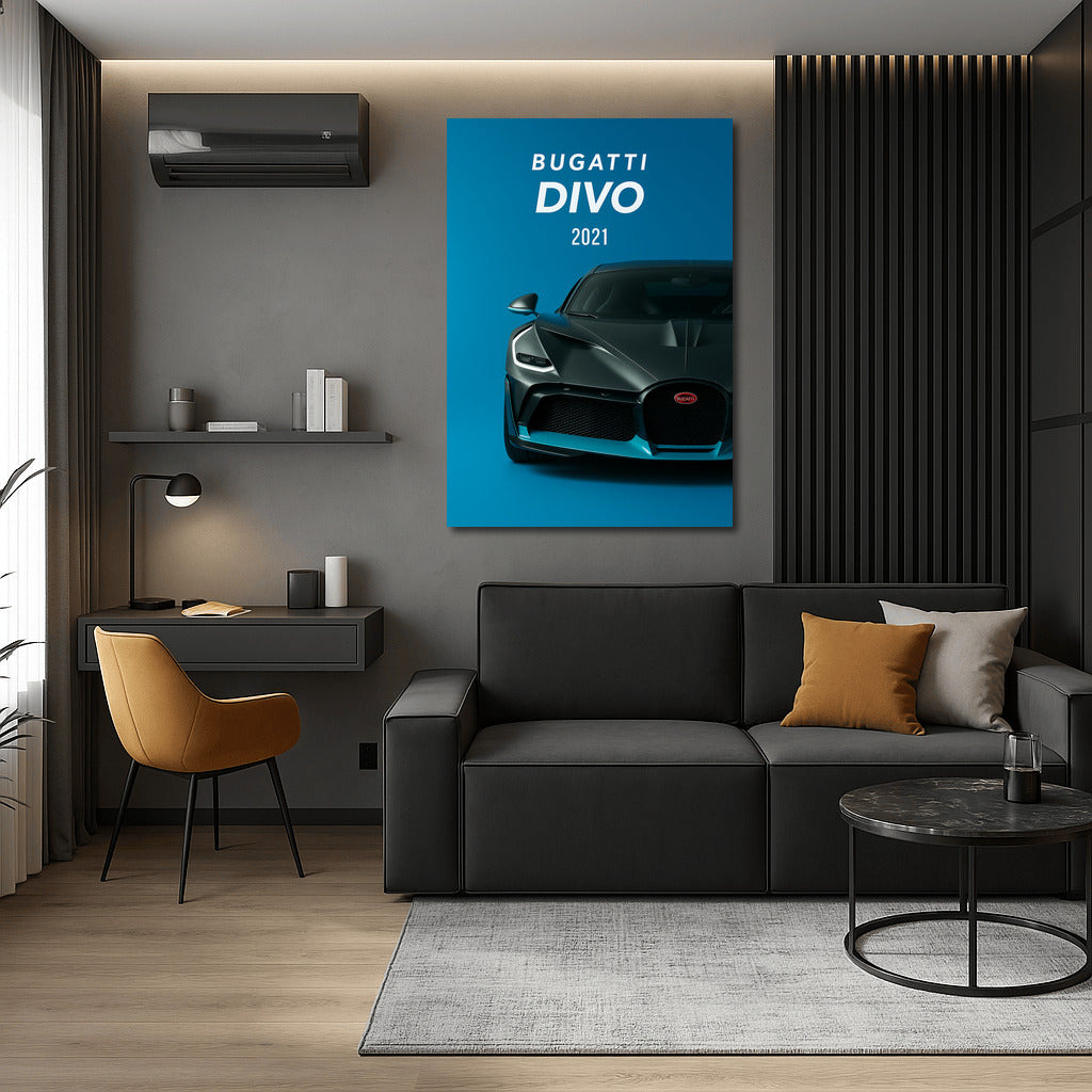 Bugatti Divo 2021: Speed and Style on Your Wall