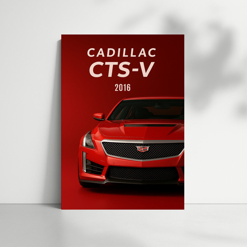 2016 Cadillac CTS-V: Luxury and Speed on the Wall