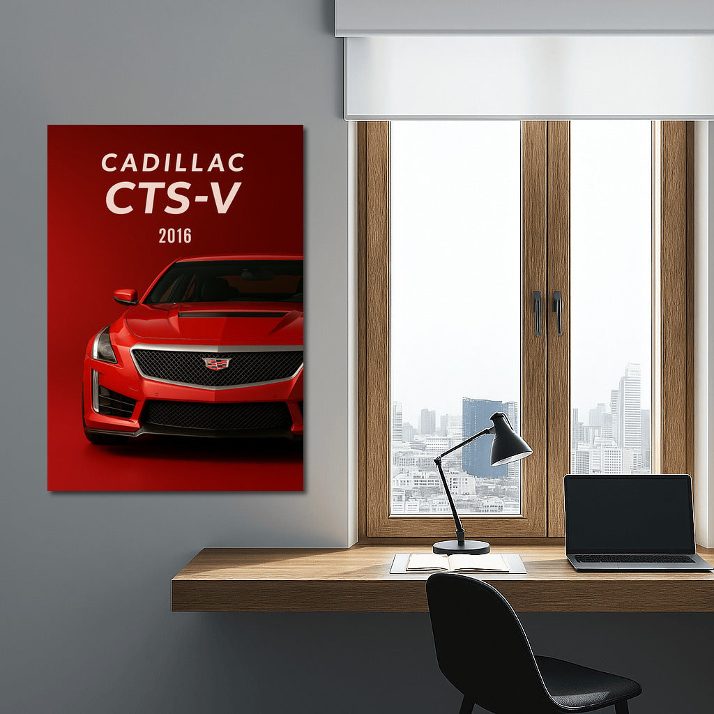 2016 Cadillac CTS-V: Luxury and Speed on the Wall