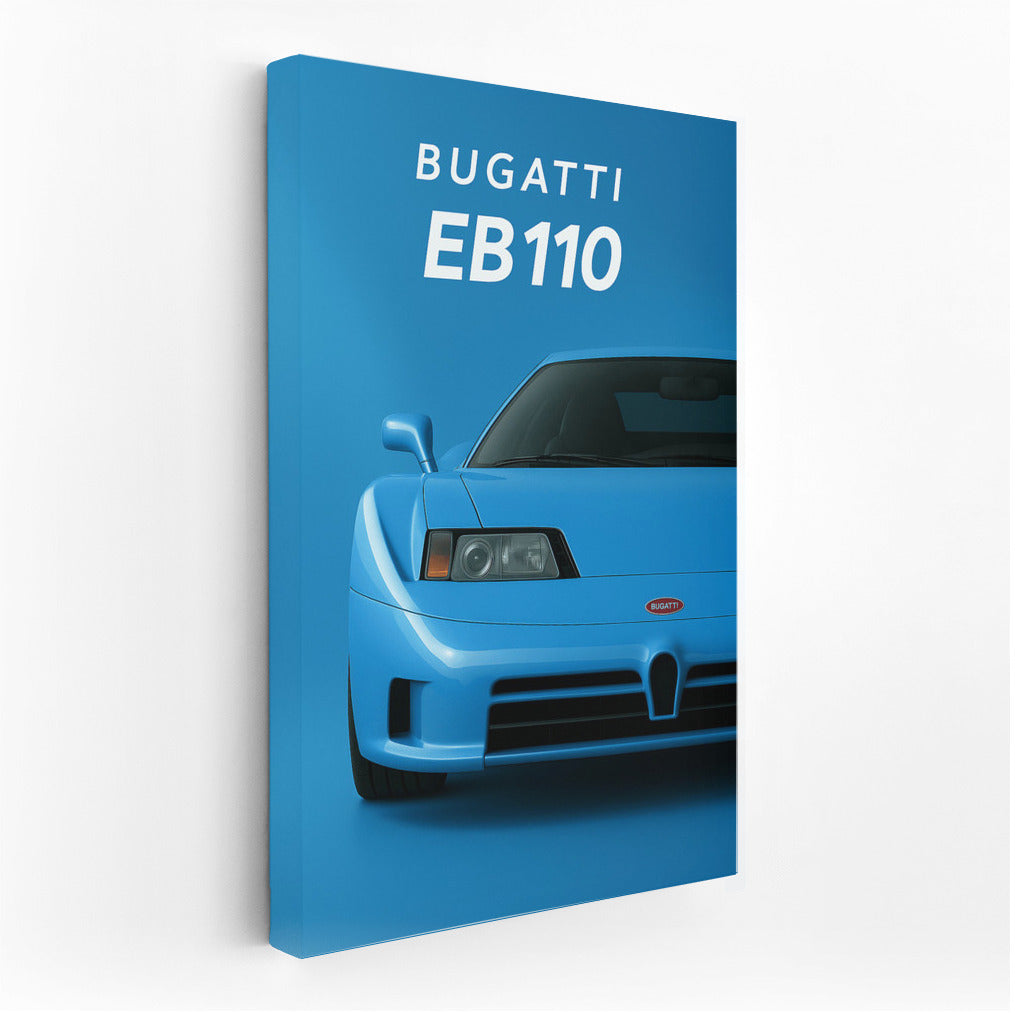 Legendary supercar Bugatti EB110 in dynamics