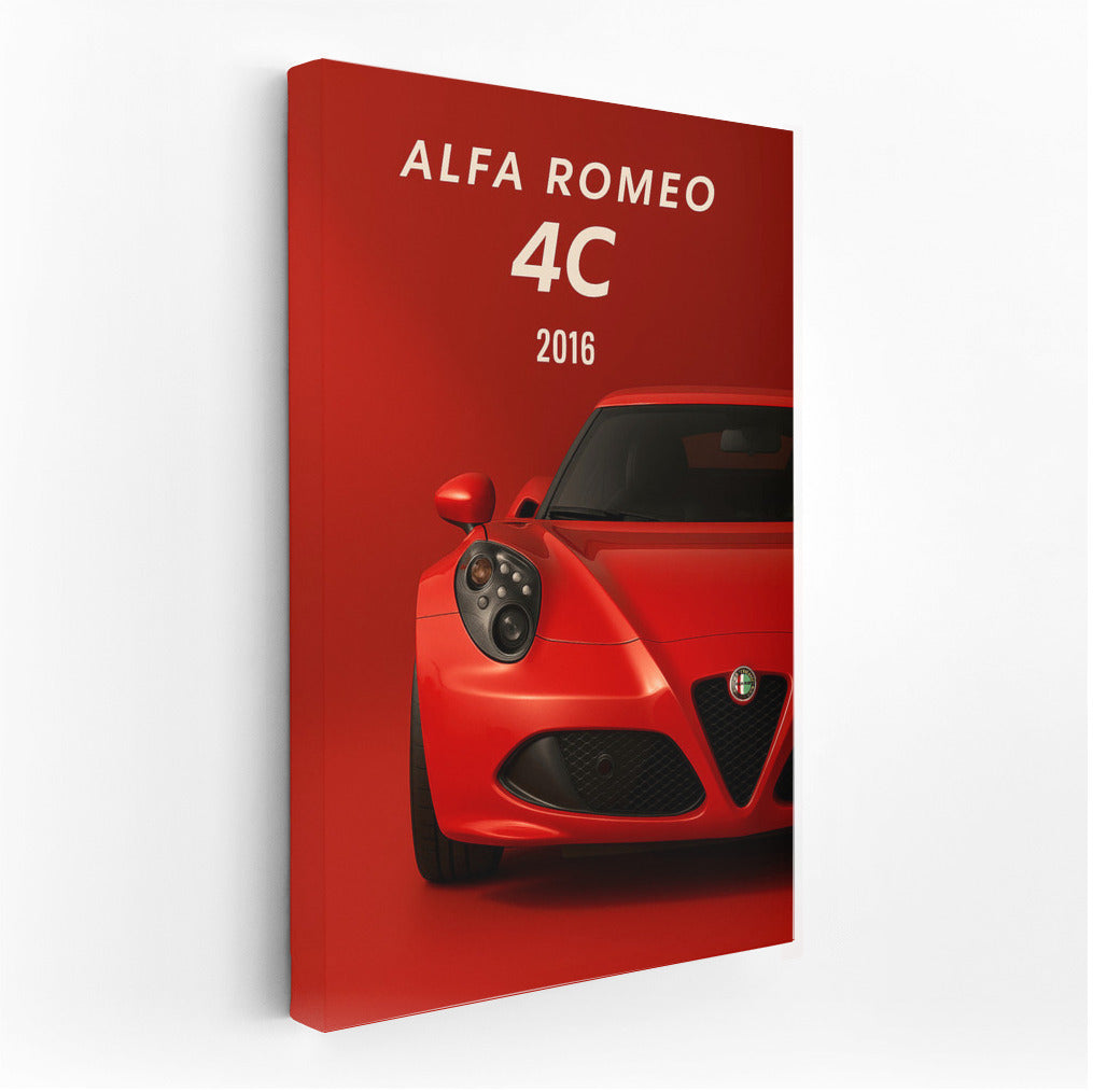 Alfa Romeo 4C: Dynamics and Elegance on Your Wall