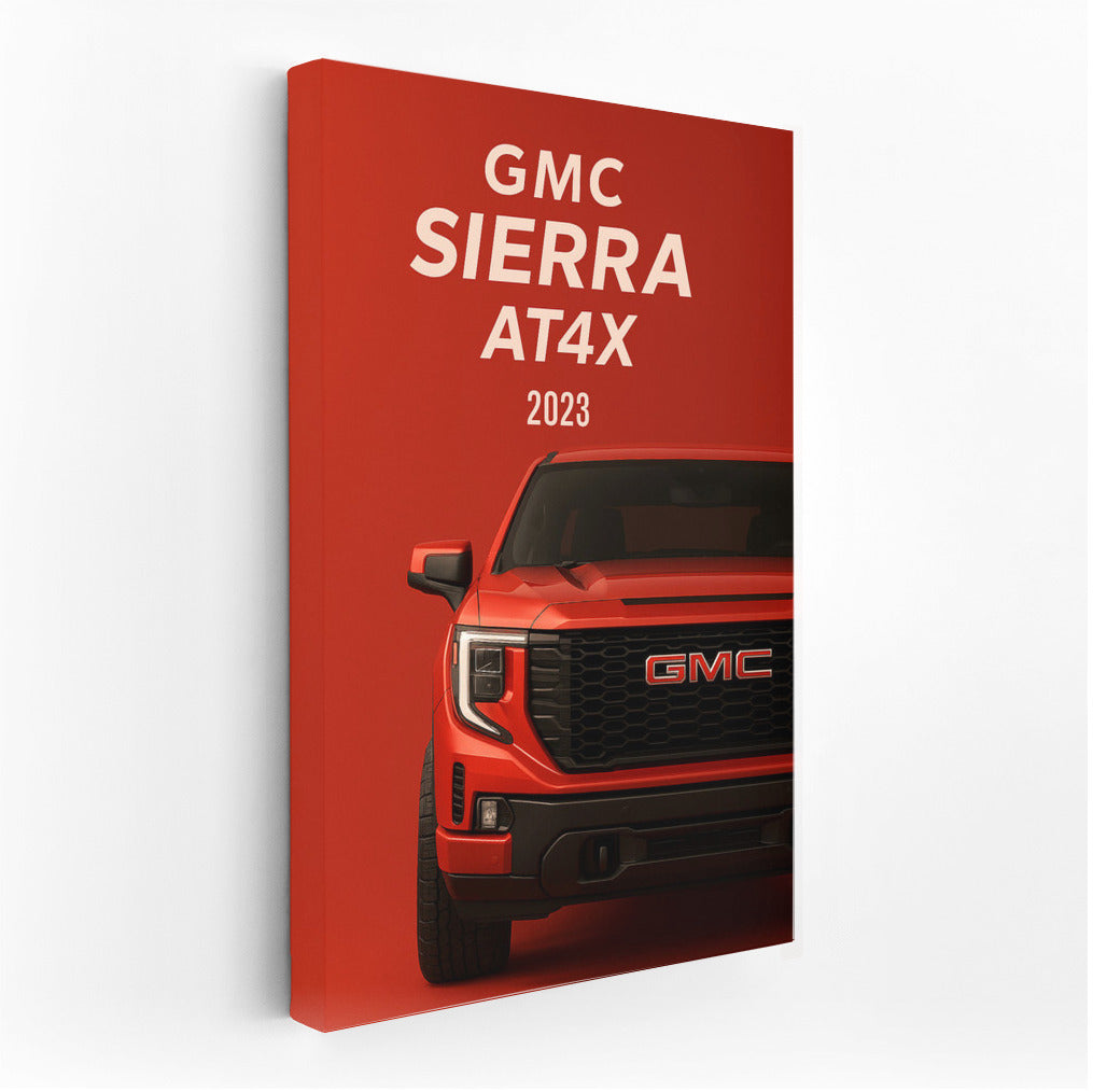 Off-Road Power: 2023 GMC Sierra AT4X on Your Wall