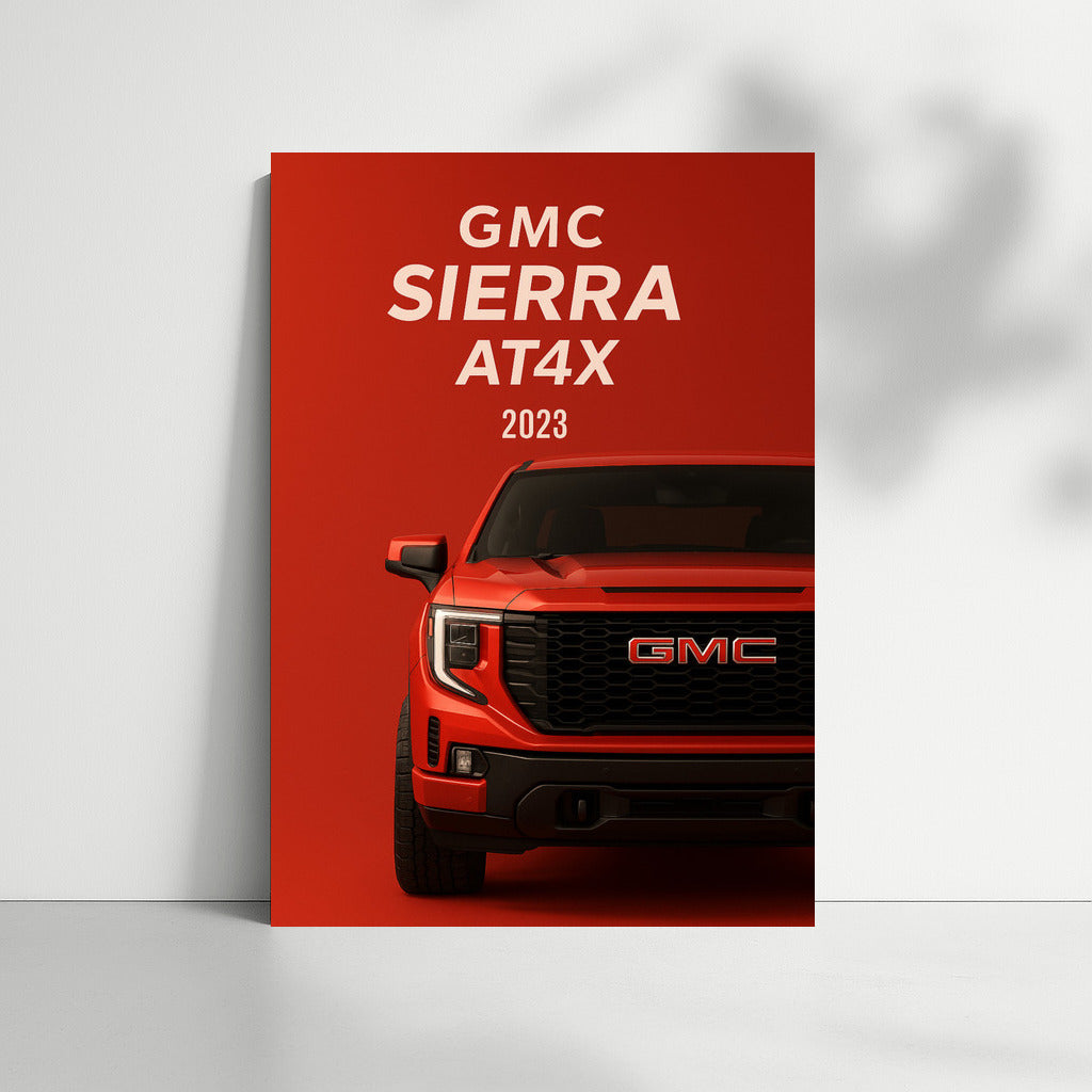 Off-Road Power: 2023 GMC Sierra AT4X on Your Wall