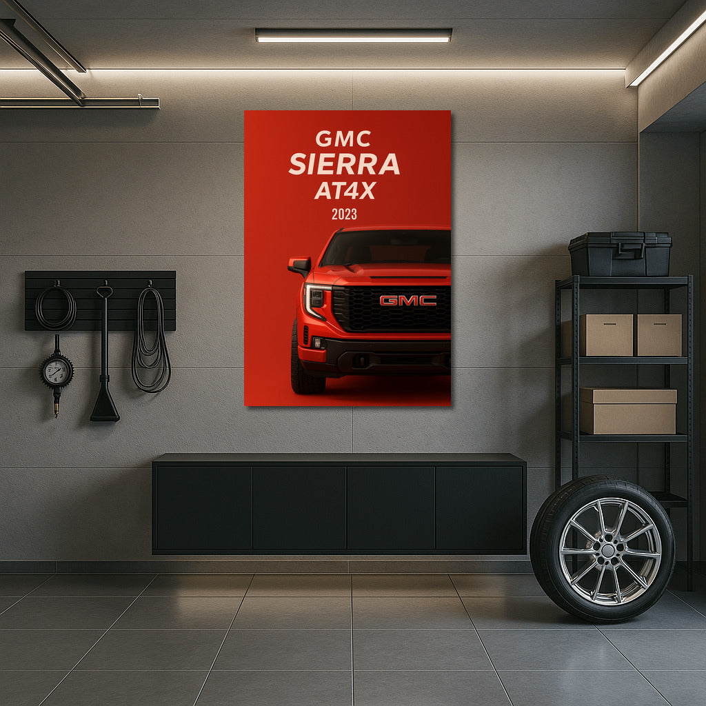 Off-Road Power: 2023 GMC Sierra AT4X on Your Wall