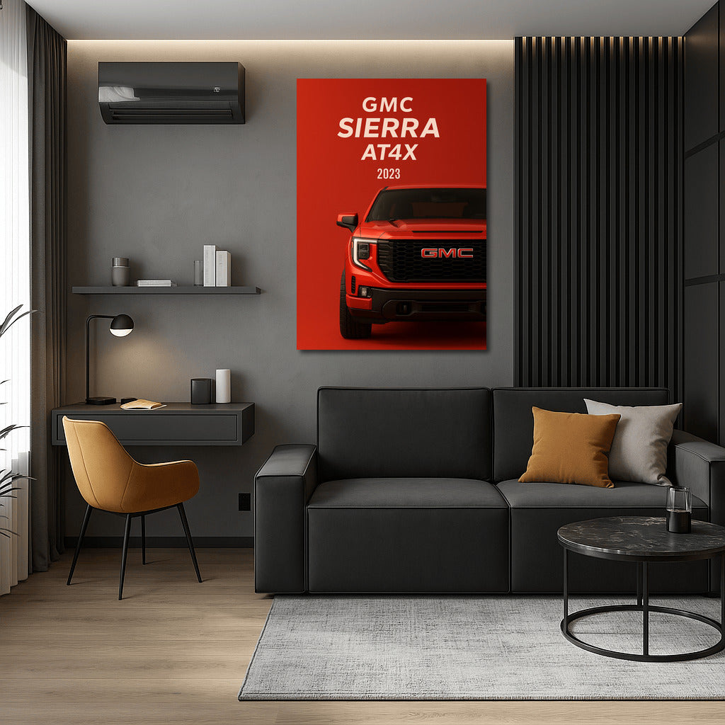 Off-Road Power: 2023 GMC Sierra AT4X on Your Wall