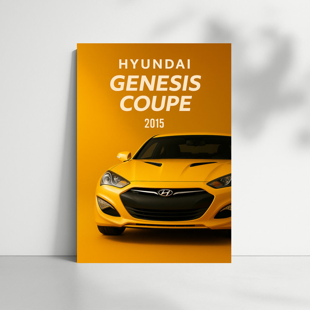 Hyundai Genesis Coupe 2015: Dynamics and Style on Your Wall