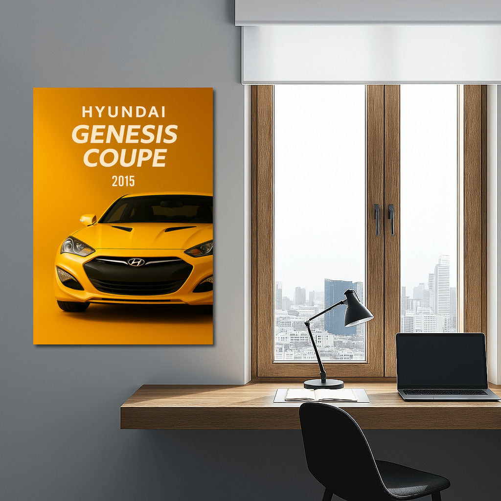 Hyundai Genesis Coupe 2015: Dynamics and Style on Your Wall