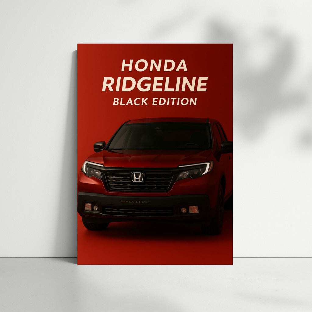 Honda Ridgeline Black Edition: Elegant Power on the Wall