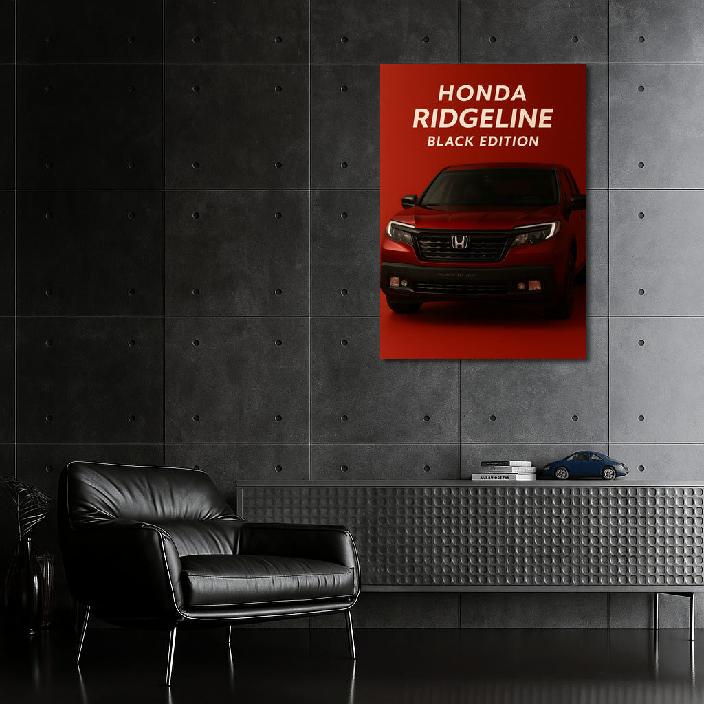 Honda Ridgeline Black Edition: Elegant Power on the Wall